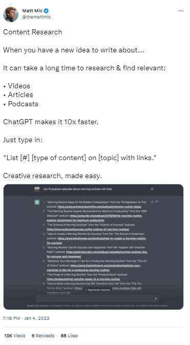 Content research through seo